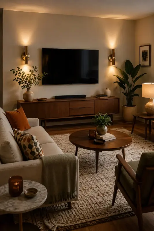 Streaming-Abend im modernen Wohnzimmer