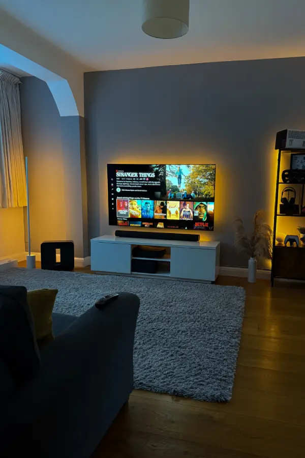 Modernes Home-Entertainment-Setup